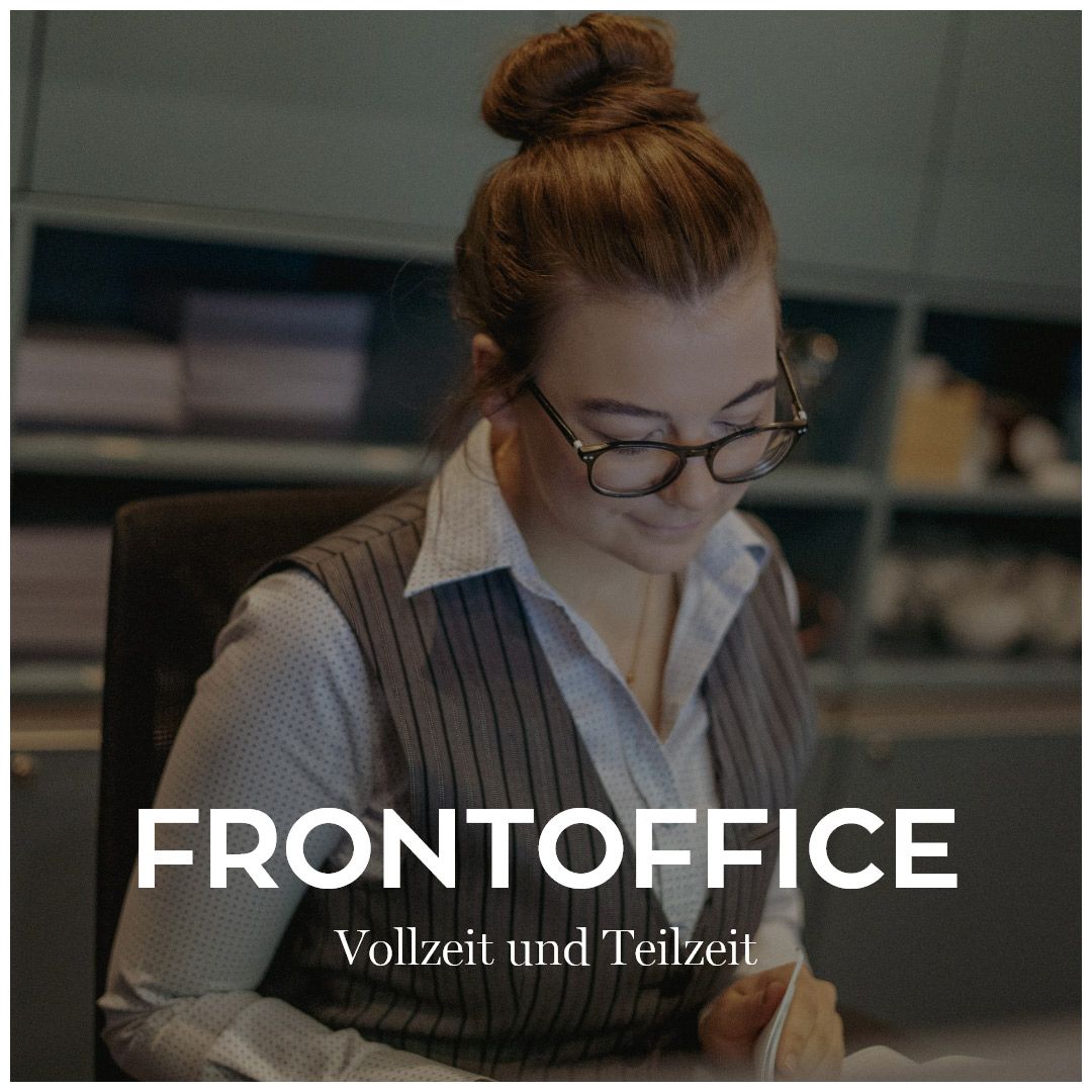 Frontoffice Vollzeit und Teilzeit