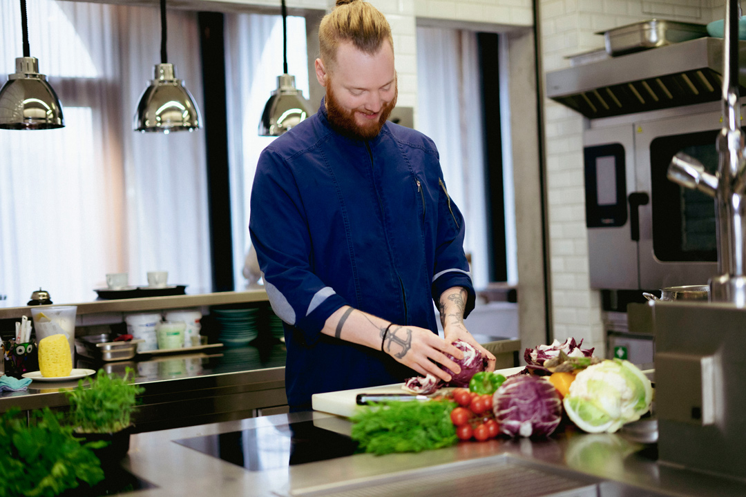 Badhaus Speisekarten Koch in K&uuml;che